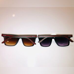 2 for 1 Gucci Sunglasses with Red and Green Highlights
